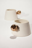 Mountain Cups (White with gold knob)